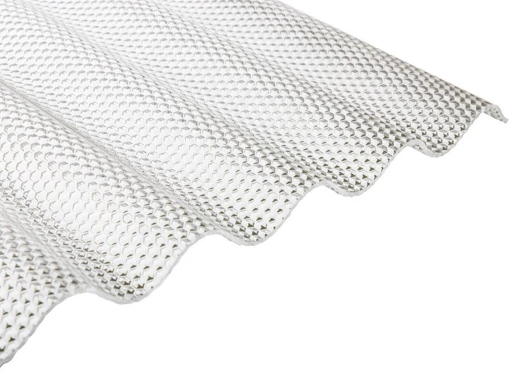 Embossed And Corrugated Polycarbonate Roofing Sheet